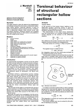 Torsional Behaviour of Structural Rectangular Hollow Sections