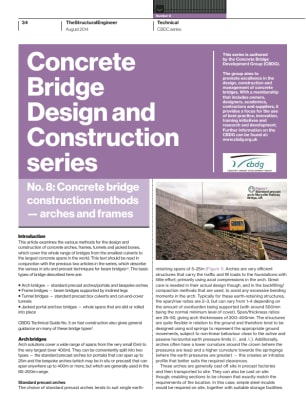 Concrete Bridge Design and Construction. No. 8: Construction methods — arches