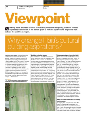 Viewpoint: Why change Haiti's cultural building aspirations?