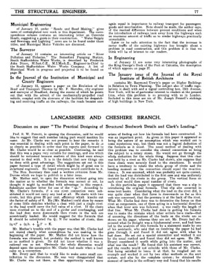 Lancashire and Cheshire Branch. Discussion on Paper “ The Practical Designing of Structural Steelwor