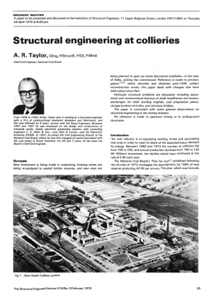 Structural Engineering at Collieries
