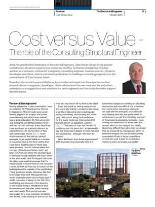 Cost versus Value – The role of the Consulting Structural Engineer
