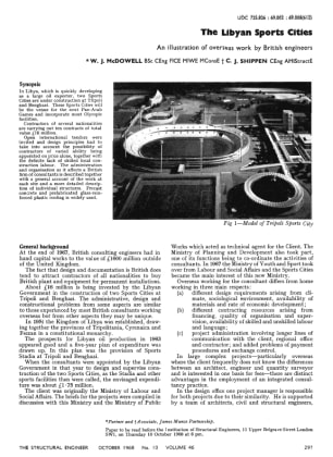 The Libyan Sports Cities. An Illustration of Overseas Work by British Engineers 