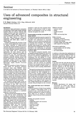 Seminar on Uses of Advanced Composites in Structural Engineering by P.R. Head