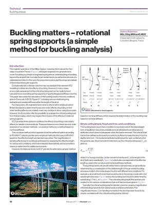Buckling matters – rotational spring supports (a simple method for buckling analysis)