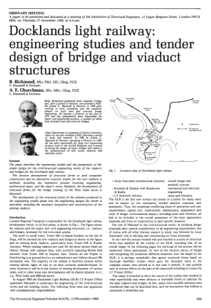 Docklands Light Railway: Engineering Studies and Tender Design of Bridge and Viaduct Structures