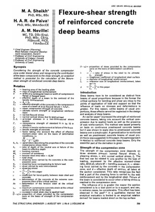 Flexure-shear Strength of Reinforced Concrete Deep Beams