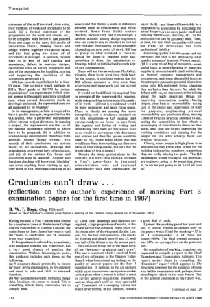 Graduates Can't Draw... (Reflection on the Author's Experience of Marking Part 3 Examination Papers 