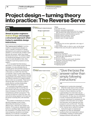 Project design – turning theory into practice: The Reverse Serve