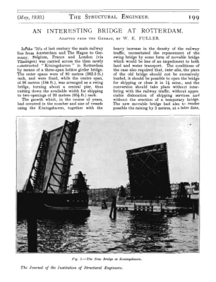 An Interesting Bridge at Rotterdam. Adapted from the German