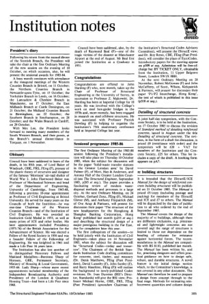 Institution Notes