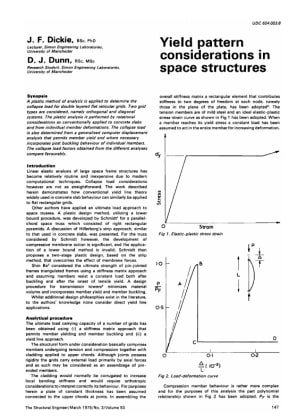 Yield Pattern Considerations in Space Structures