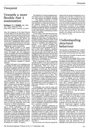 Towards a More Flexible Part 3 Examination