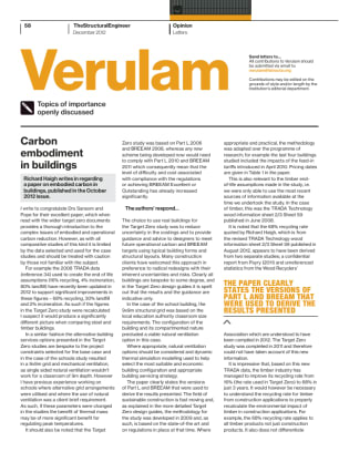 Verulam (readers' letters – December 2012)