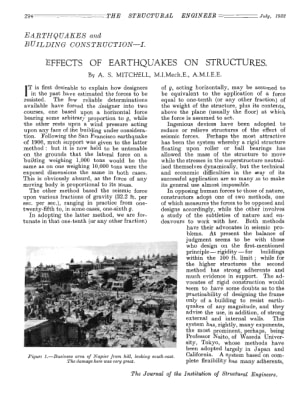 Effects of Earthquakes on Structures