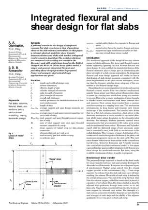 Integrated flexural and shear design for flat slabs