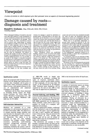 Damage Caused by Roots - Diagnosis and Treatment