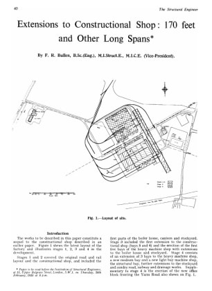 Extensions to Constructional Shop : 170 feet and Other Long Spans