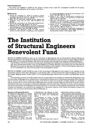 The Institution of Structural Engineers Benevolent Fund