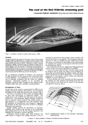 The Roof of the East Kilbride Swimming Pool