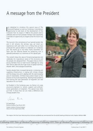 President's message: Dr Sarah Buck