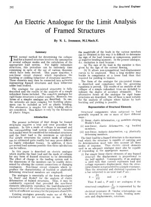 An Electric Analogue for the Limit Analysis of Framed Structures