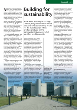 Building for sustainability
