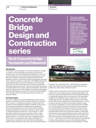 Concrete Bridge Design and Construction. No. 5: Concrete bridge formwork and falsework