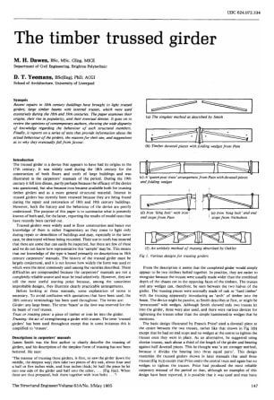 The Timber Trussed Girder