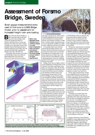 Assessment of Forsmo Bridge, Sweden