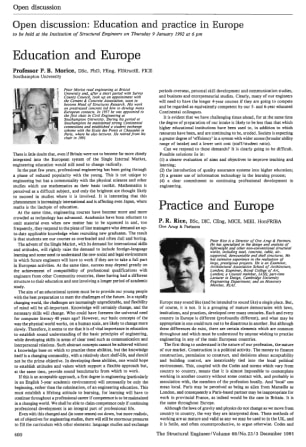 Practice and Europe