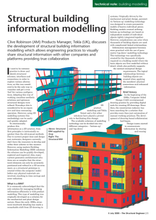 Technical note: Structural building information modelling