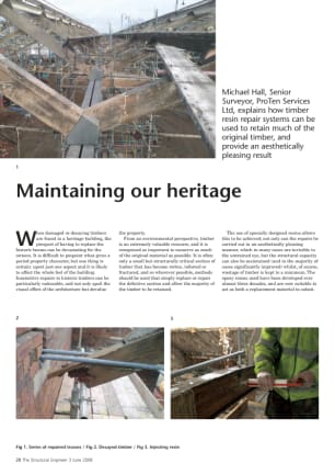 Maintaining our heritage: timber resin repair systems (Michael Hall, ProTen Services Ltd)