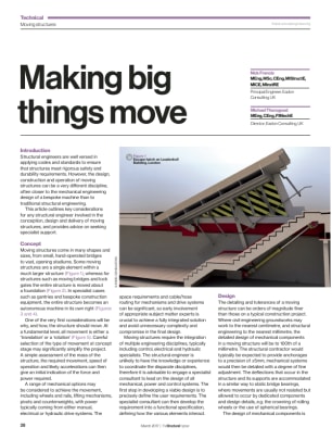 Making big things move