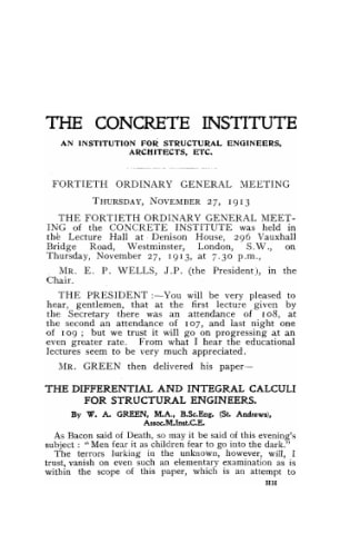 The differential and integral calculi for structural engineers