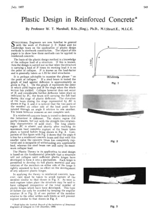 Plastic Design in Reinforced Concrete
