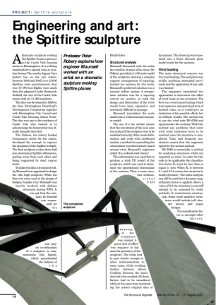 Engineering and art: the Spitfire sculpture