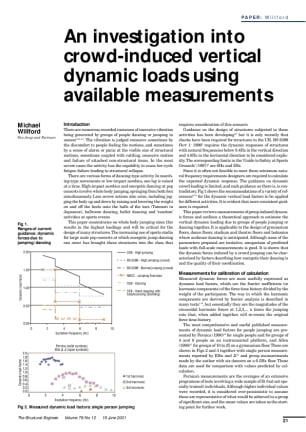 An investigation into crowd-induced vertical dynamic loads using available measurements