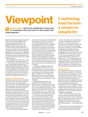 Viewpoint: Combining load factors: a return to simplicity