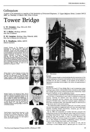 Colloquium Tower Bridge