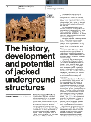 The history, development and potential of jacked underground structures