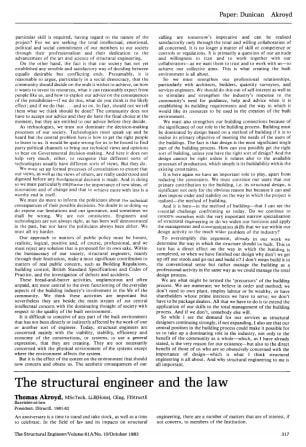 The Structural Engineer and the Law