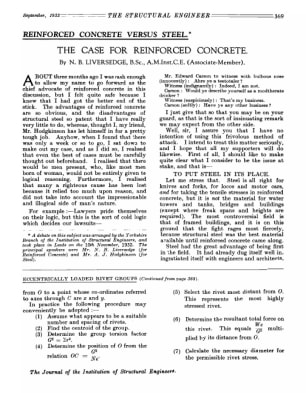 Reinforced Concrete Versus Steel. The Case for Reinforced Concrete