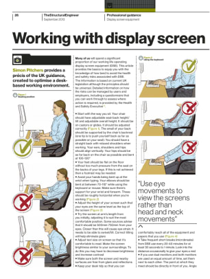 Working with display screen equipment