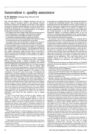 Innovation V. Quality Assurance
