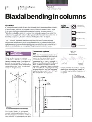 Technical Guidance Note (Level 1, No. 22): Biaxial bending in columns