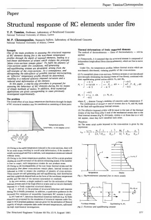 Structural Response of RC Elements Under Fire