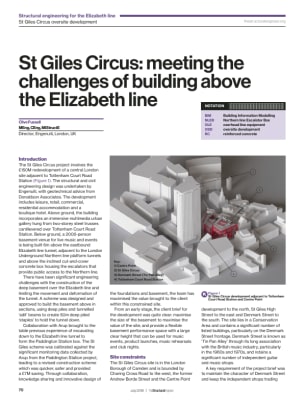 St Giles Circus: meeting the challenges of building above the Elizabeth line
