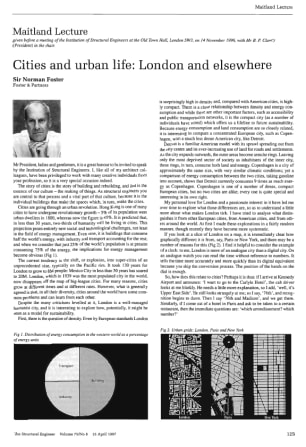 Maitland Lecture. Cities and Urban Life: London and Elsewhere