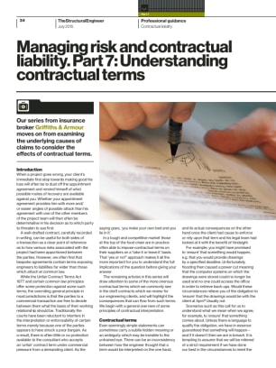 Managing risk and contractual liability. Part 7: Understanding contractual terms